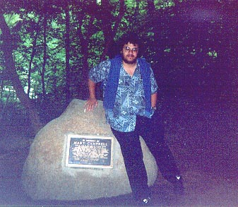 The Plaque at Mary Campbell's Cave